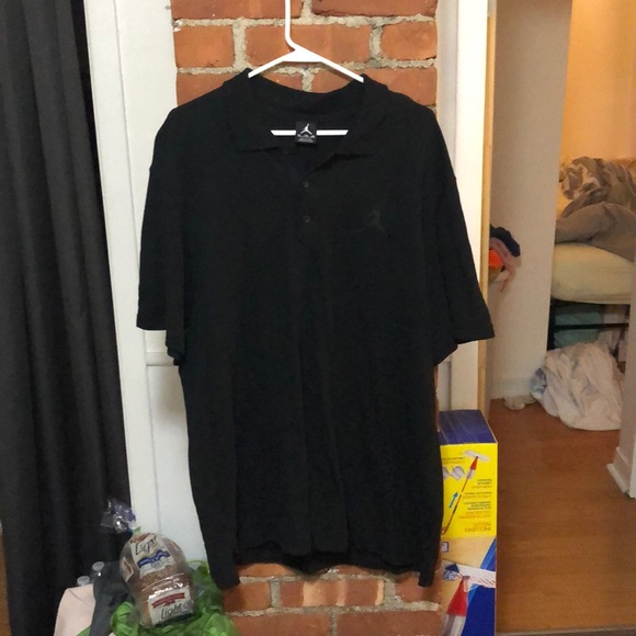 Jordan All Black Polo - Picture 1 of 3